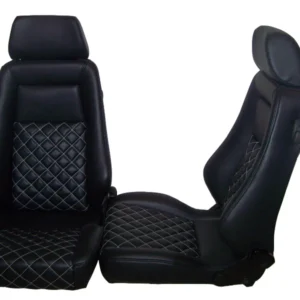 RECARO Specialist S Sitze schwarzes Kunstleder Rauten Sitzheizung