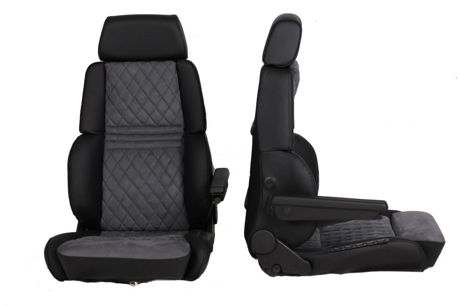 s l1600 115 Autopolsterei RECARO Orthopäd 94 Leder Alcantara mit Rautensteppung